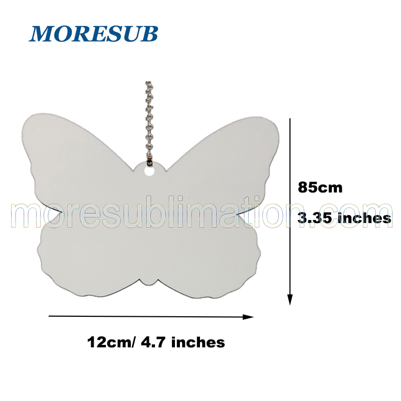 Sublimation Car Hanger Blanks Wholesale Butterfly Memory Car Charm