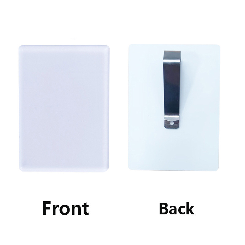 Sublimation Rectangle Car Visor Clip Blanks Wholesale Acrylic Car Decoration