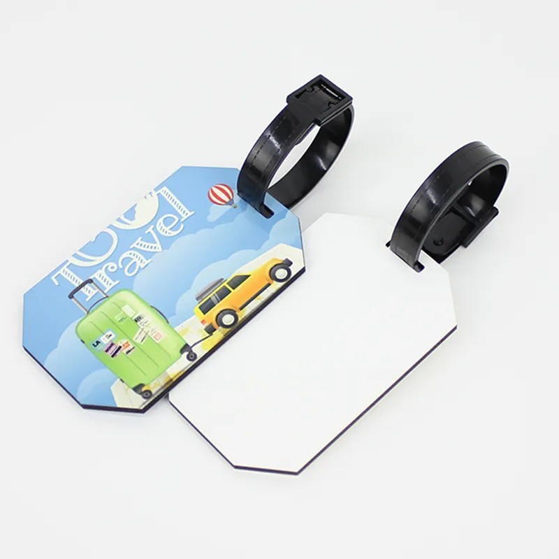 Sublimation Luggage Tag Blanks Wholesale Wood 2 Sides Luggage Tag