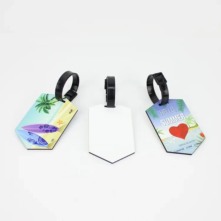 Sublimation Luggage Tag Blanks Wholesale Wood 2 Sides Luggage Tag