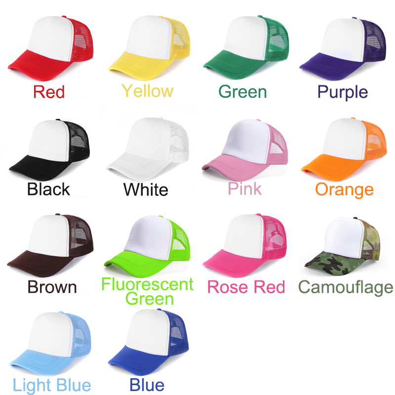 Sublimation Baseball Cap Blanks Wholesale Trucker Cap For Adult
