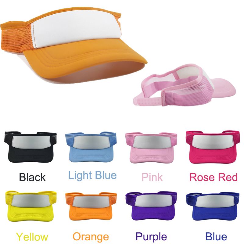 Sublimation Baseball Topless Sun Cap Blanks Wholesale Golf Sun Hat