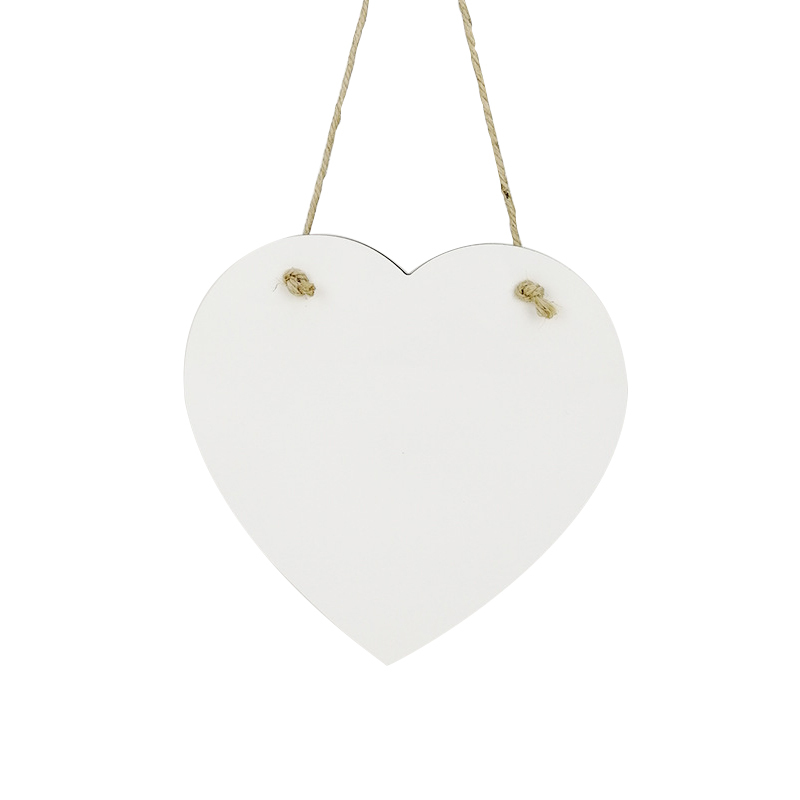 Sublimation Heart MDF Door Plate Blanks Wholesale Door Hanger