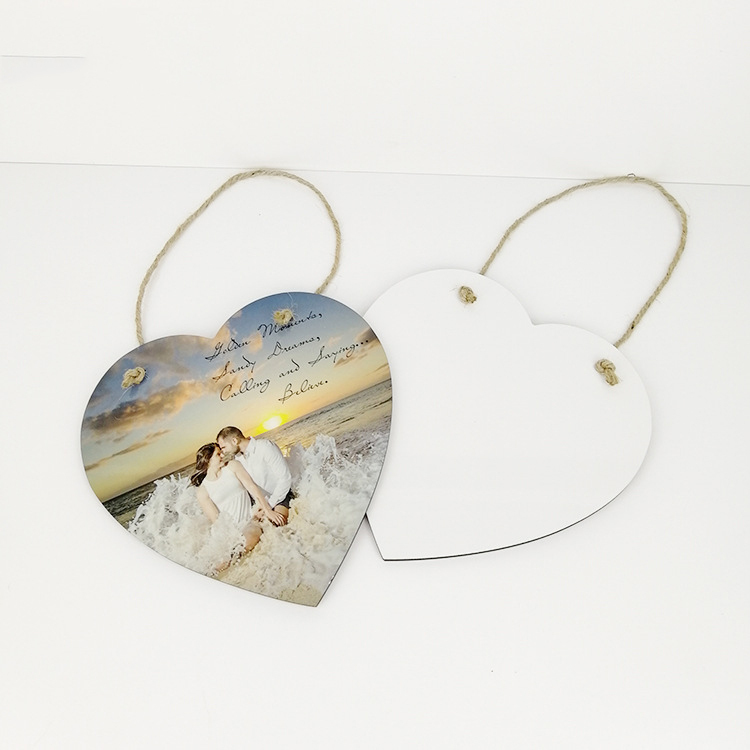 Sublimation Heart MDF Door Plate Blanks Wholesale Door Hanger