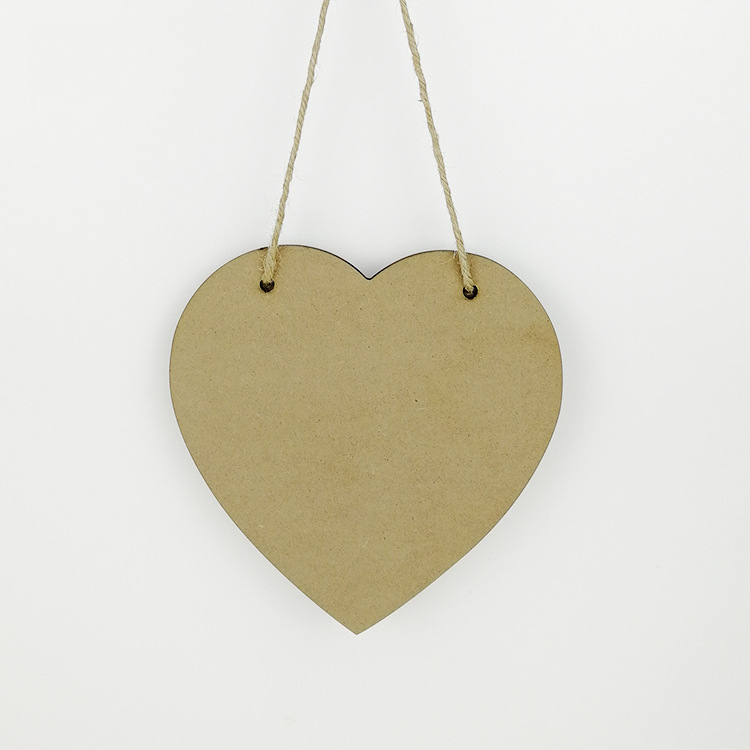 Sublimation Heart MDF Door Plate Blanks Wholesale Door Hanger
