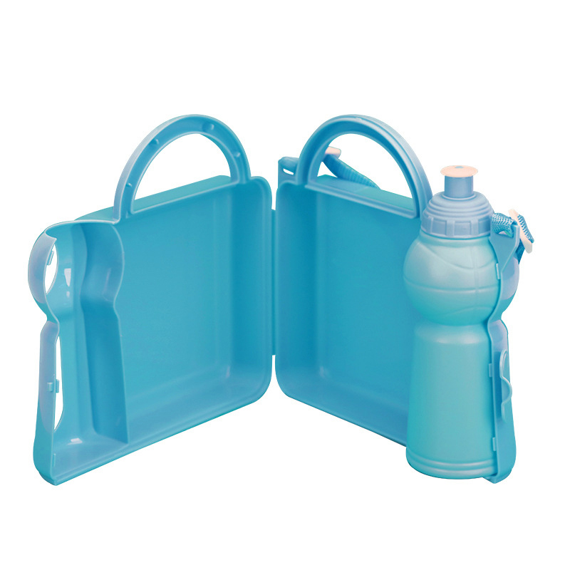 Sublimation Plastic Lunch Case With Water Bottle Blanks Wholesale Lunch Box