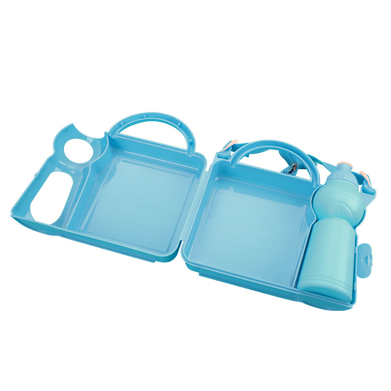 Sublimation Plastic Lunch Case With Water Bottle Blanks Wholesale Lunch Box