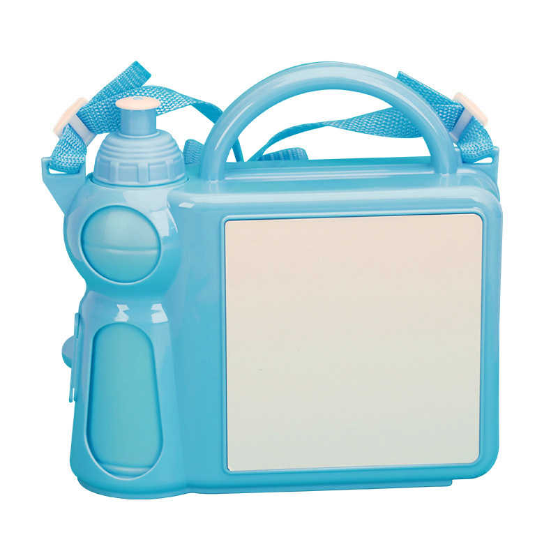 Sublimation Plastic Lunch Case With Water Bottle Blanks Wholesale Lunch Box
