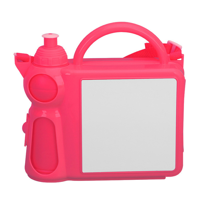 Sublimation Plastic Lunch Case With Water Bottle Blanks Wholesale Lunch Box