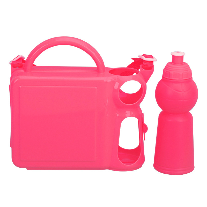 Sublimation Plastic Lunch Case With Water Bottle Blanks Wholesale Lunch Box