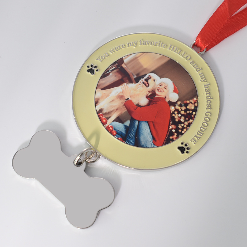Sublimation Christmas Ornament Blanks Wholesale " You were my favorite HELLO and my hardest GOODBYE" Laser Ornament