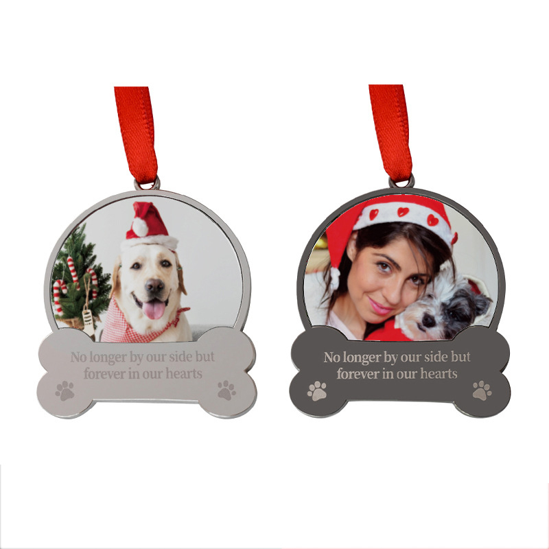 Sublimation Christmas Memory Pendant Wholesale " No longer by our side but forever in our hearts" Pet Ornament