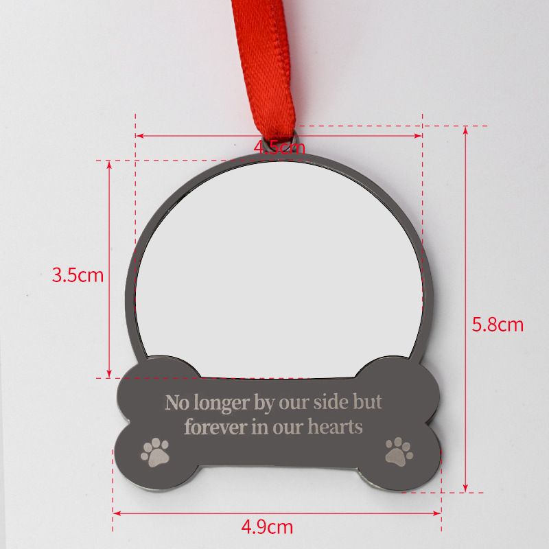 Sublimation Christmas Memory Pendant Wholesale " No longer by our side but forever in our hearts" Pet Ornament