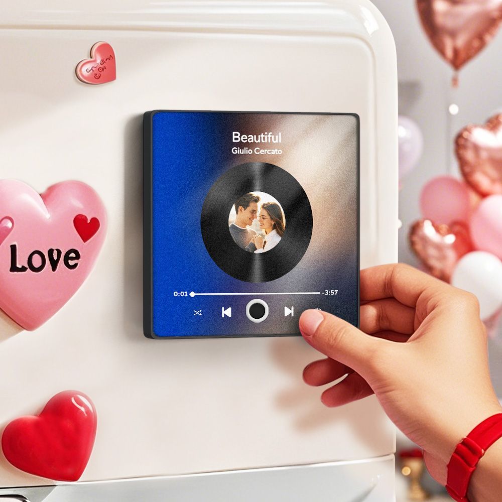 Sublimation Bluetooth Music Fridge Magnet Blanks Wholesale Music Box