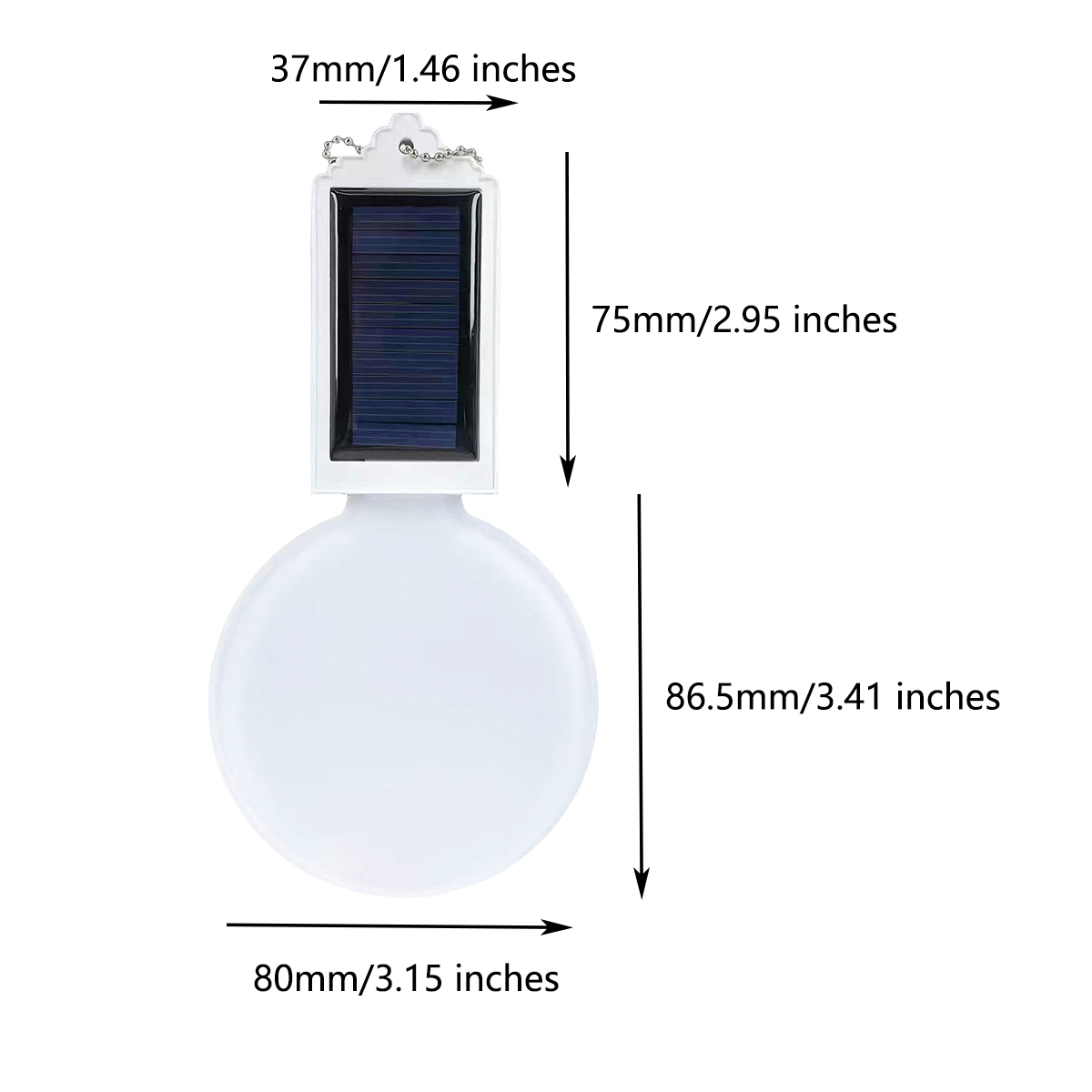 Sublimation Solar-powered Light Ornament Blanks Wholesale Christmas Pendants