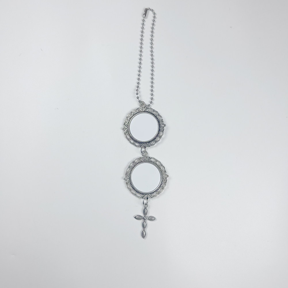 Sublimation Car Hanger Blanks Wholesale Cross Pendant Car Charm