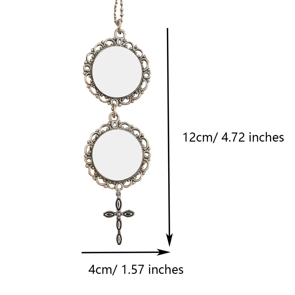Sublimation Car Hanger Blanks Wholesale Cross Pendant Car Charm