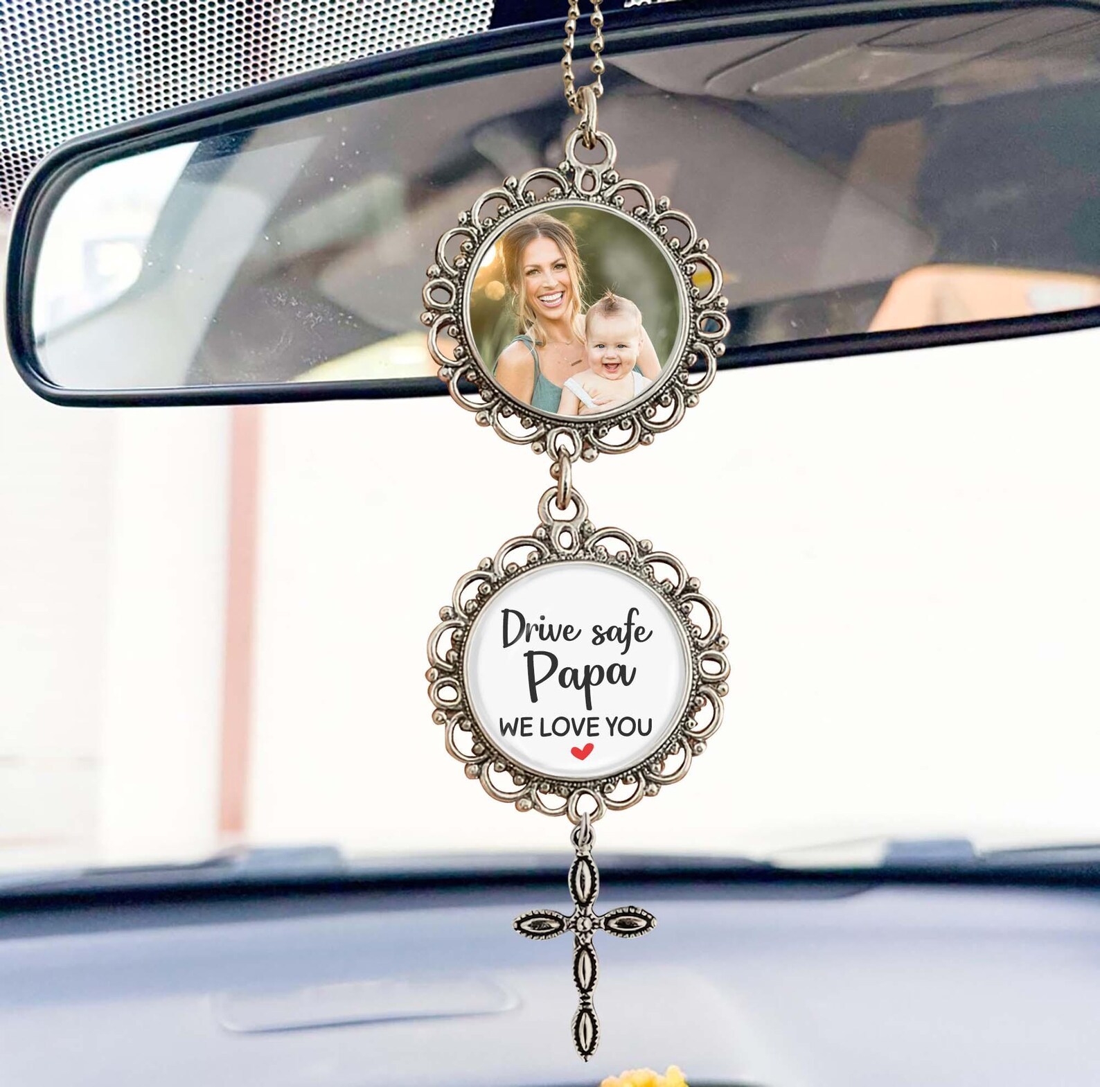 Sublimation Car Hanger Blanks Wholesale Cross Pendant Car Charm