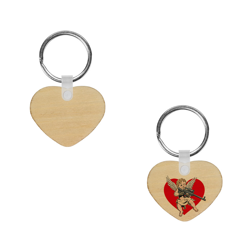 Sublimation Plywood Keychain Blanks Wholesale DIY Keyring