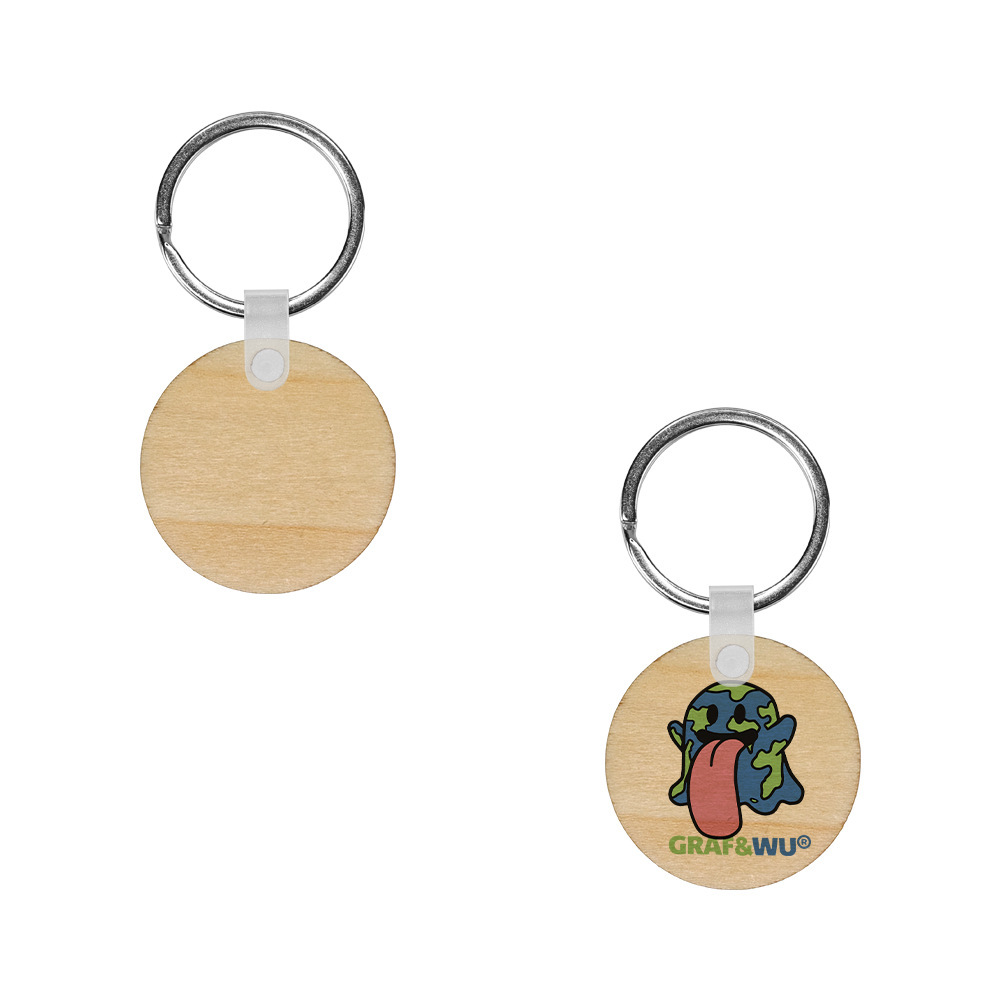 Sublimation Plywood Keychain Blanks Wholesale DIY Keyring
