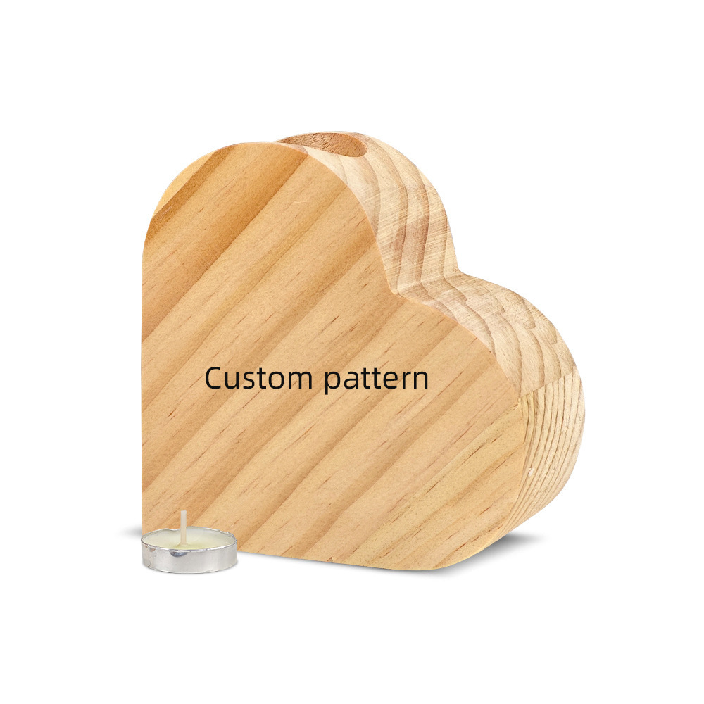 Sublimation Candle Holder Blanks Wholesale Bamboo Wood Photo Frame