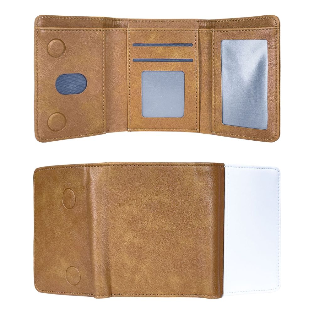 Sublimation Three-fold Wallet Blanks Wholesale PU Leather Wallets