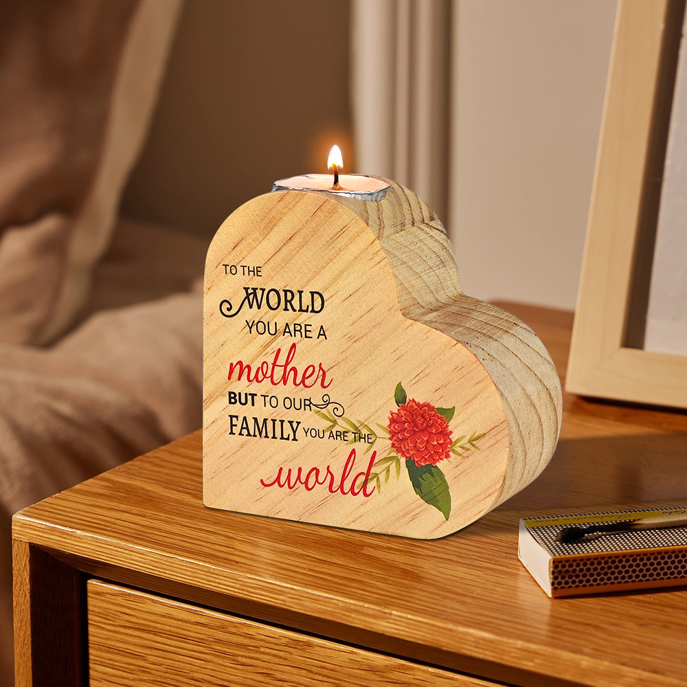 Sublimation Candle Holder Blanks Wholesale Bamboo Wood Photo Frame