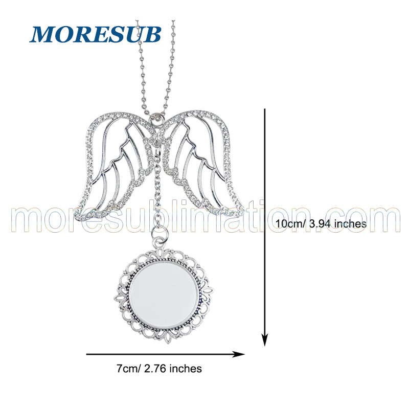 Sublimation Angel Wings Car Hanger Blanks Wholesale Car Charm