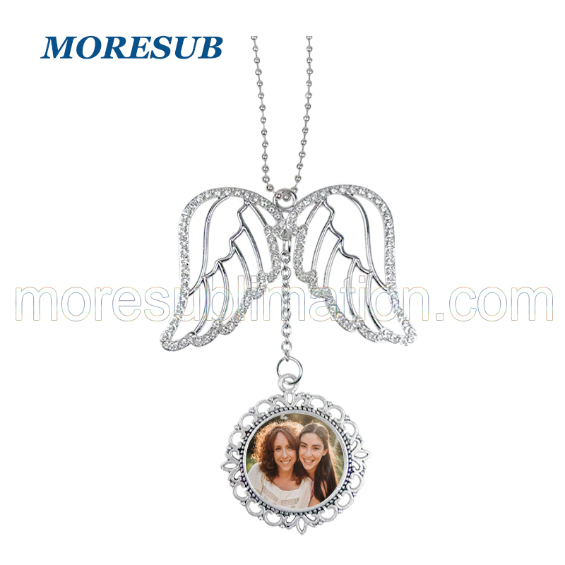 Sublimation Angel Wings Car Hanger Blanks Wholesale Car Charm