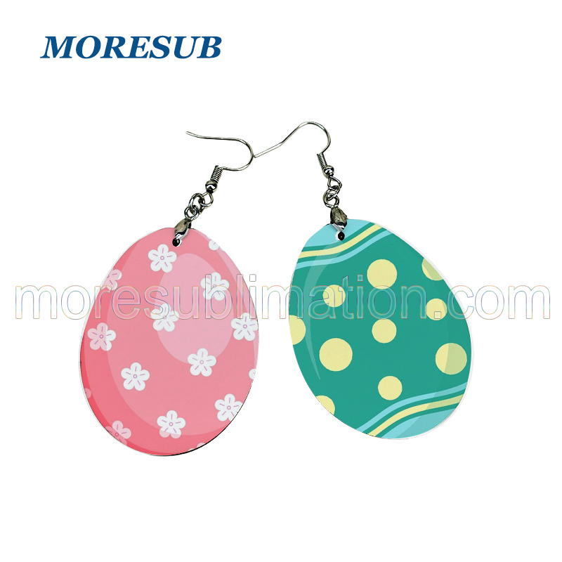 Sublimation Egg Earring Blanks Wholesale MDF Wood Egg Easter Earring