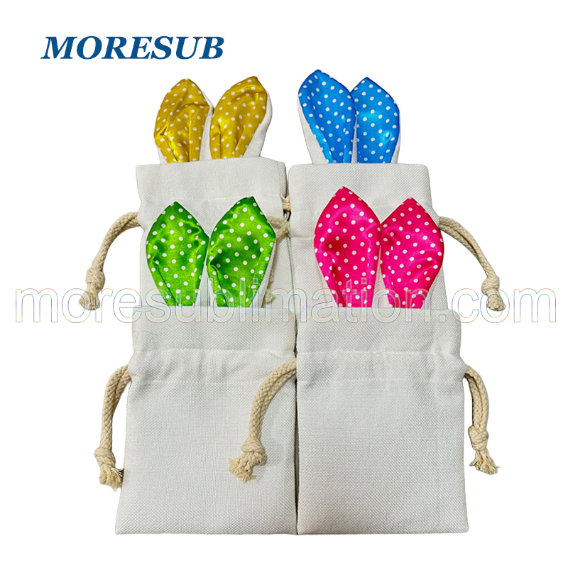 Sublimation Bunny Bag Blanks Wholesale Linen Bag For Easter