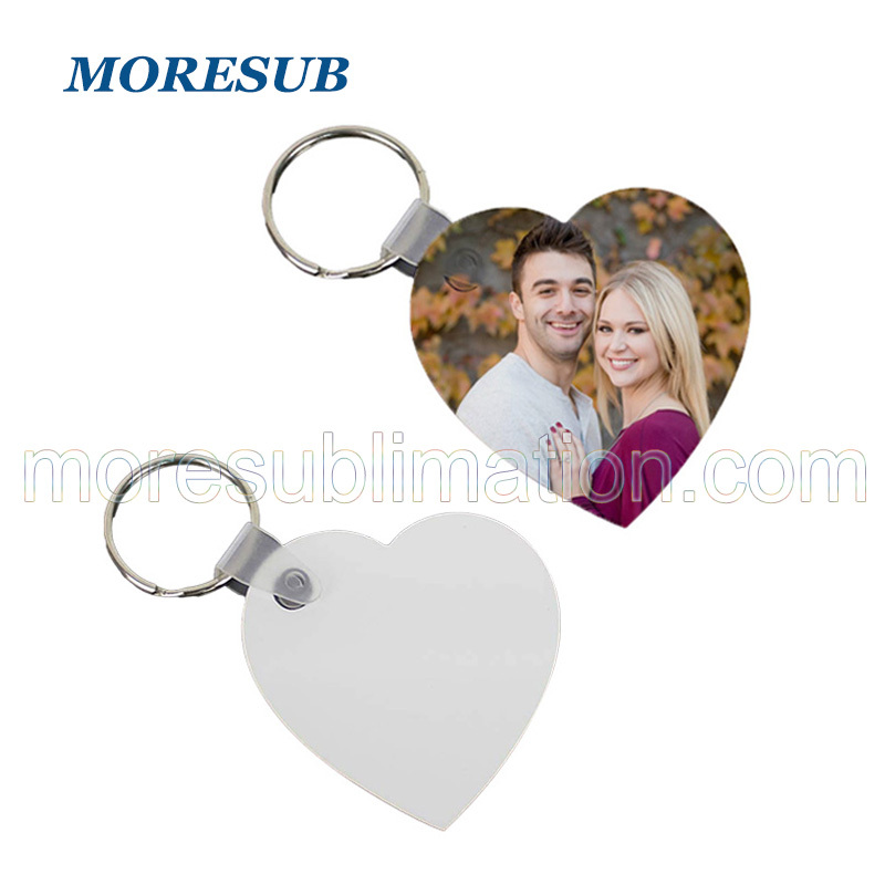 Sublimation Heart Keychain Blanks Wholesale MDF Wood Keychain