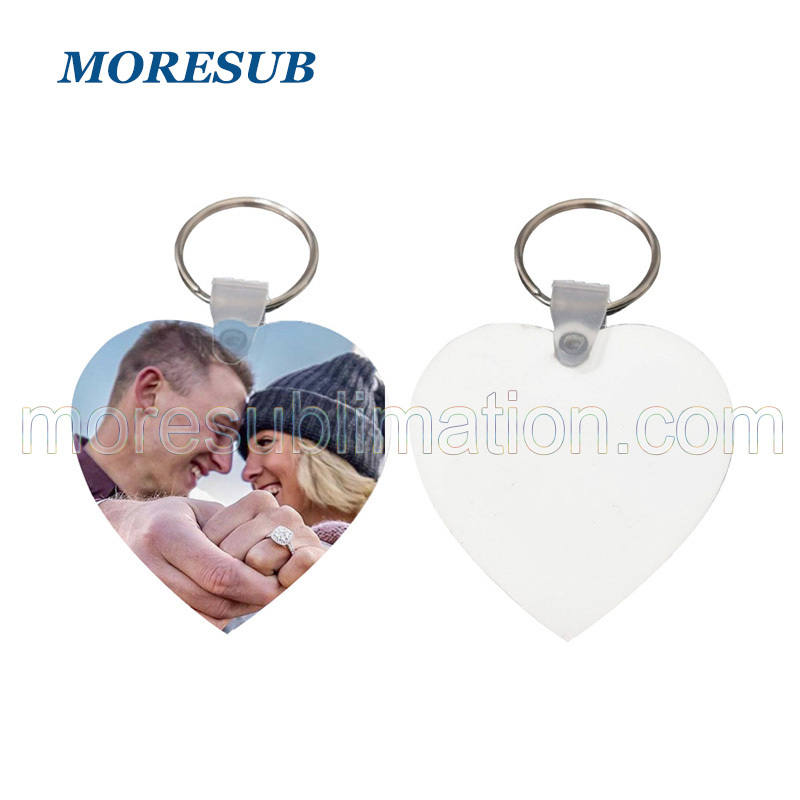 Sublimation MDF Heart Key Ring Blanks Wholesale Wood Keychain