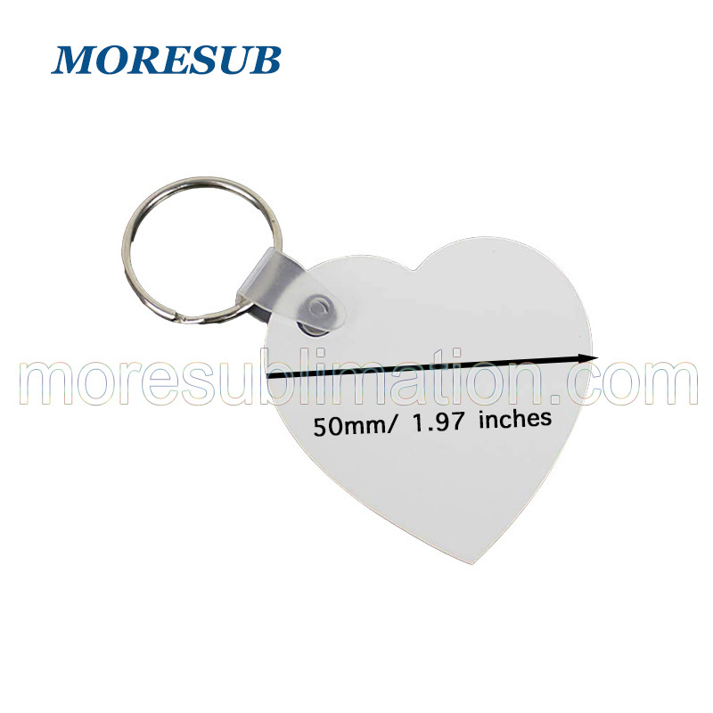 Sublimation Heart Keychain Blanks Wholesale MDF Wood Keychain