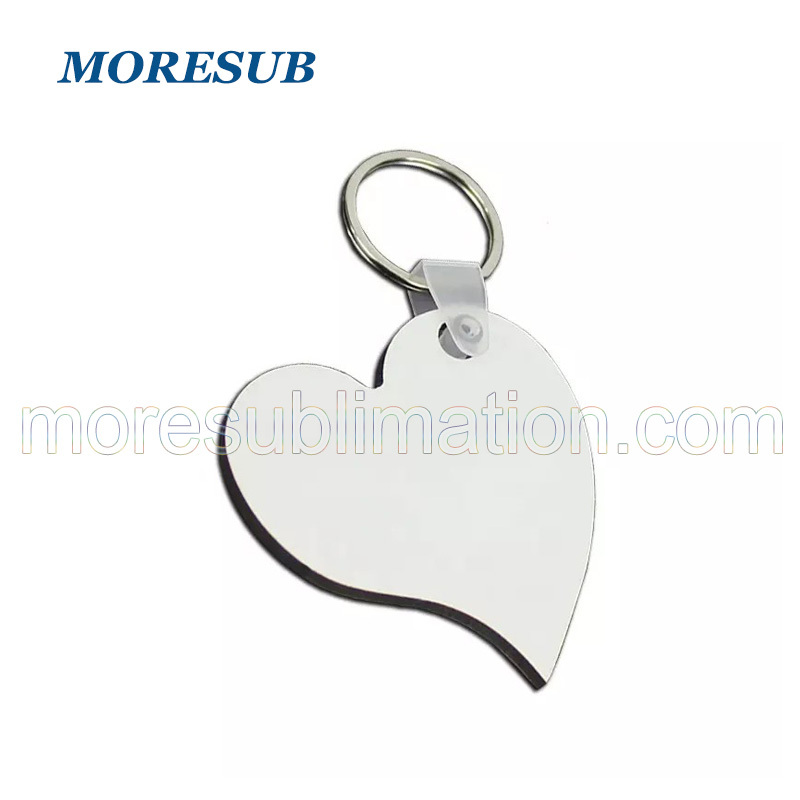 Sublimation MDF Heart Key Ring Blanks Wholesale Wood Keychain