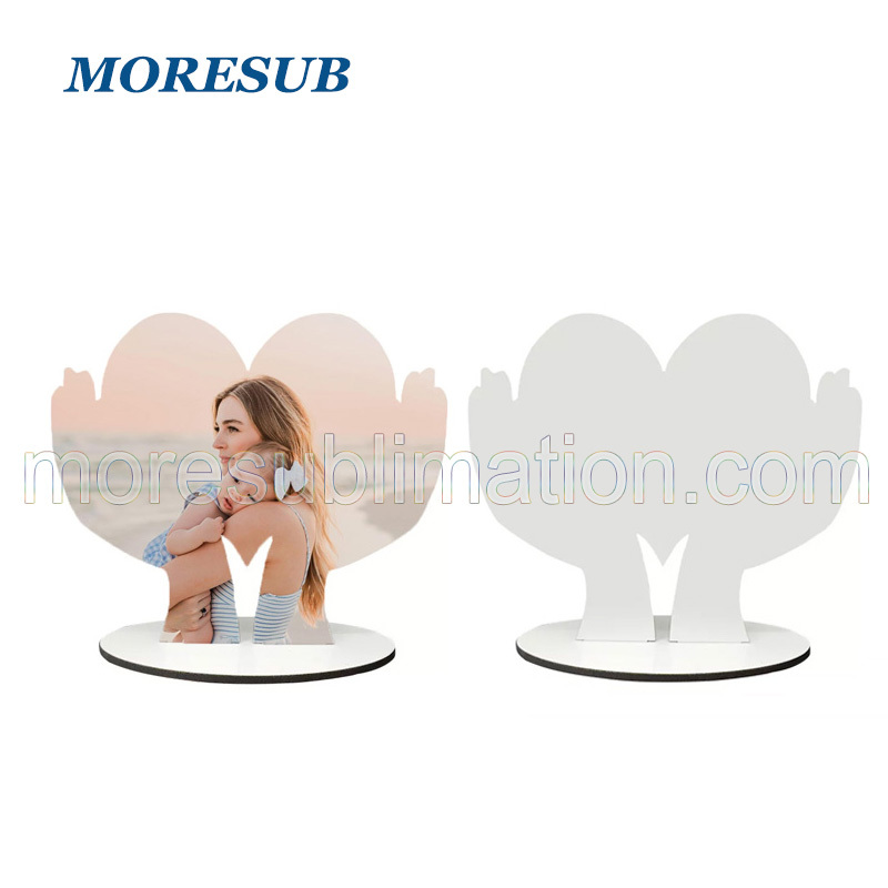 Sulimation MDF Heart In Hand Photo Frame Wholesale Love photo Frame