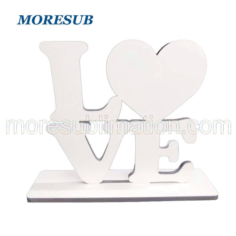 Sublimation MDF Love Photo Frame Blanks Wholesale Wood Photo Frame