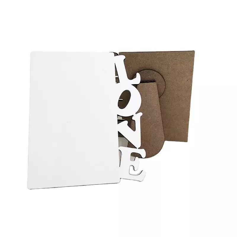 Sublimation MDF LOVE Photo Frame Blanks Wholesale Wood Photo Panels