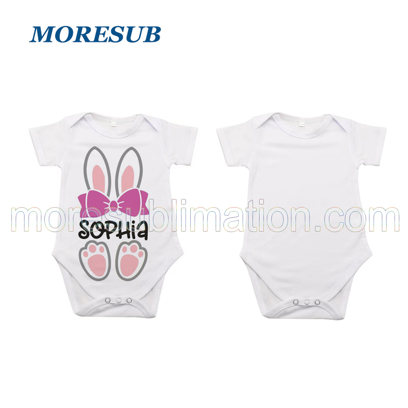 Sublimation Baby Onesie Short Sleeve Blanks Wholesale Baby Bodysuit
