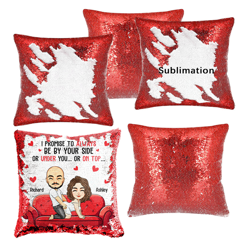 Sublimation Flip Sequin Pillow Cover Blanks Wholesale 16 INCHES Pillow Case