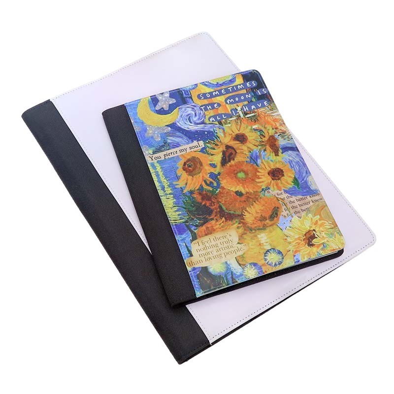 Sublimation Notebook Portfolio Blanks Wholesale PU Leather Portfolio With Pen Holder