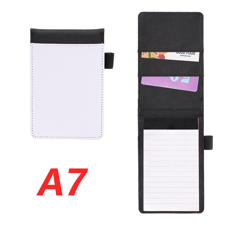 Sublimation Notebook Portfolio Blanks Wholesale PU Leather Portfolio With Pen Holder