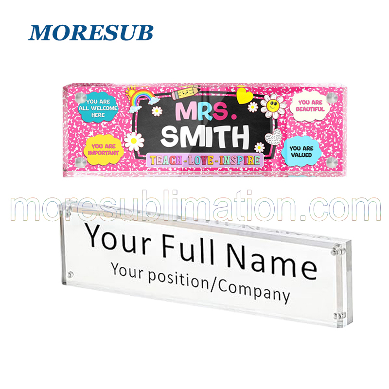 Sublimation 3D Name Plate Blanks Wholesale Mini Photo Frame