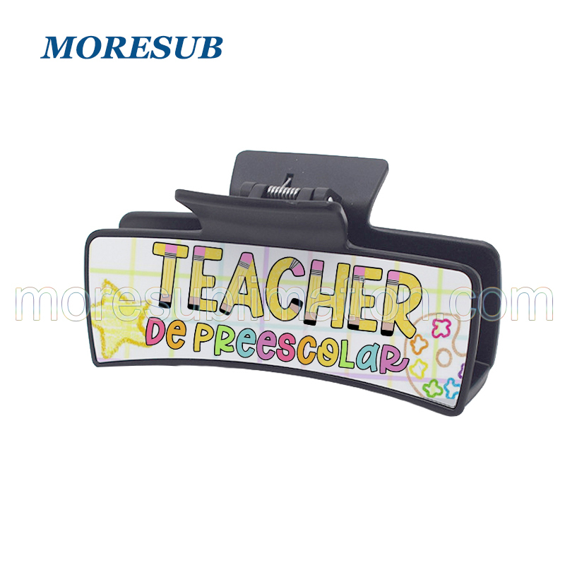 Sublimation Hair Clip Blanks Wholesale 5 Colors Plastic Hair Claw Clip