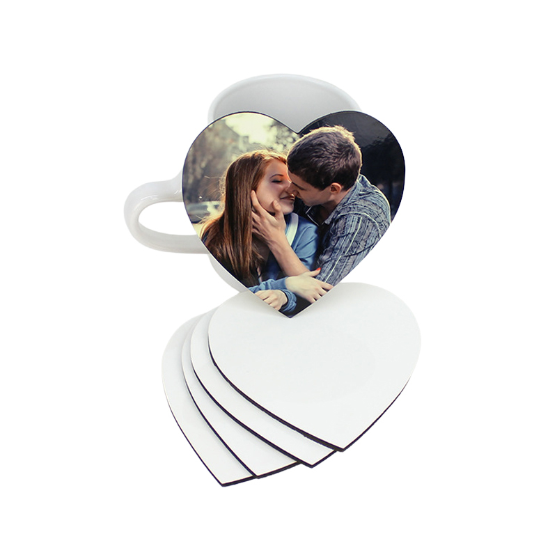 Sublimation Heart Coaster Blanks Wholesale MDF Wood Coaster