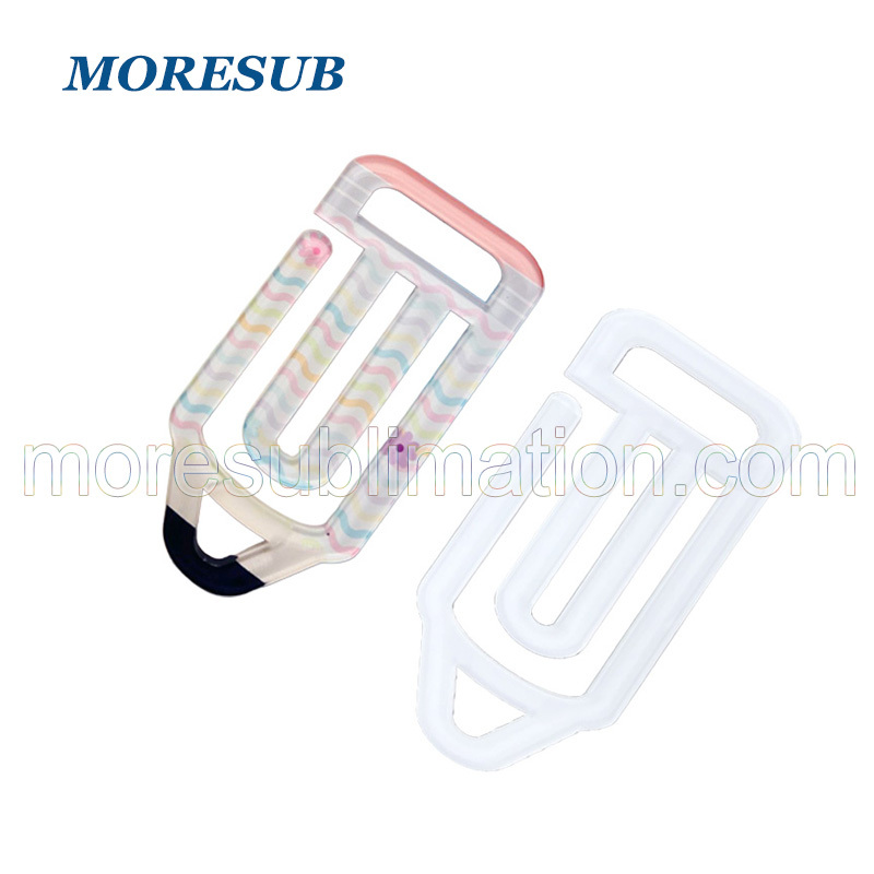 Sublimation Pen Shape Paper Clip Blanks Wholesale Acrylic Bookmark
