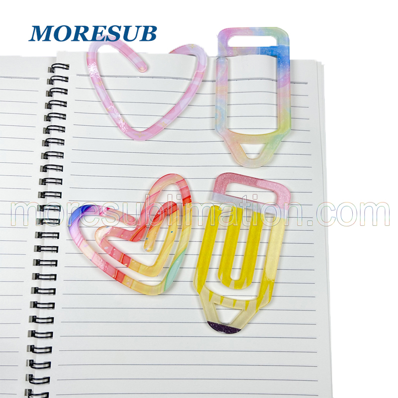 Sublimation Pen Shape Paper Clip Blanks Wholesale Acrylic Bookmark