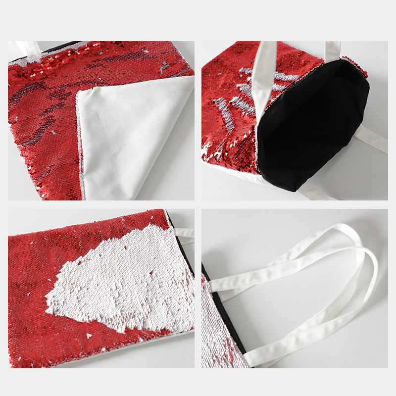 Sublimation Sequin Tote Bag Blanks Wholesale Shoulder Bag