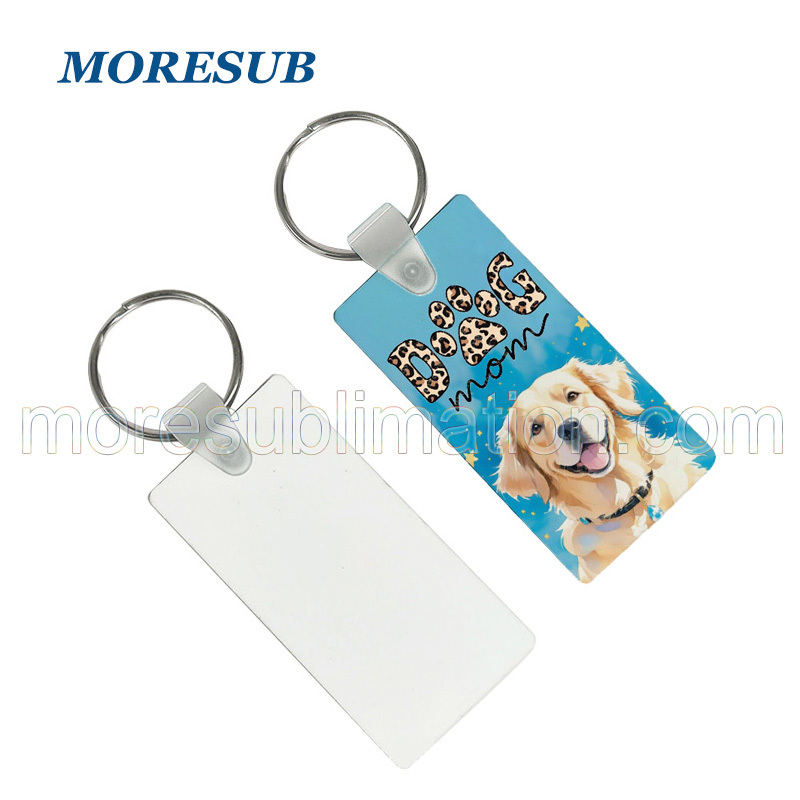 Sublimation MDF Key Ring Blanks Wholesale Wood Rectangle Keychain