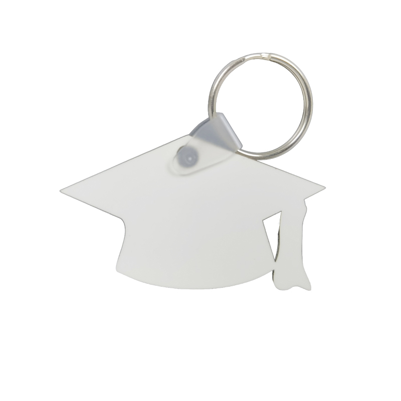 Sublimation MDF Grad Hat Keychain Blanks Wholesale Bachelor's Cap Keychain